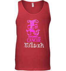 Stomp On Cancer Witch High Heel Breast Cancer Halloween Men's Tank Top Men's Tank Top - belovedtshirt