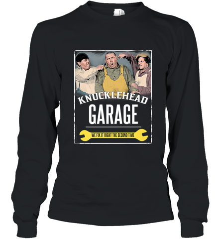 Knucklehead Garage Long Sleeve T-Shirt Long Sleeve T-Shirt / Black / S Long Sleeve T-Shirt - belovedtshirt