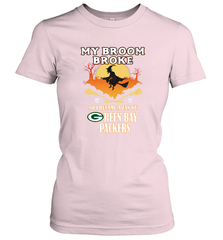 Broom Broke So I Became A Fan of Green Bay Packers  NFL Halloween Costume Women's T-Shirt Women's T-Shirt - belovedtshirt
