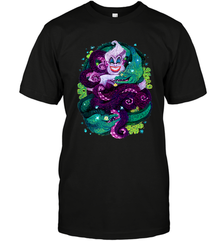 Disney The Little Mermaid Ursula Sea Witch Painting Men's T-Shirt Men's T-Shirt / Black / S Men's T-Shirt - belovedtshirt
