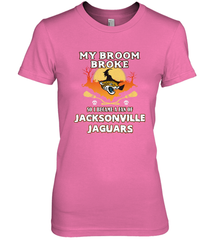 Broom Broke So I Became A Fan of Jacksonville Jaguars NFL Halloween Costume Women's Premium T-Shirt Women's Premium T-Shirt - belovedtshirt