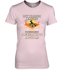Broom Broke So I Became A Fan of Jacksonville Jaguars NFL Halloween Costume Women's Premium T-Shirt Women's Premium T-Shirt - belovedtshirt