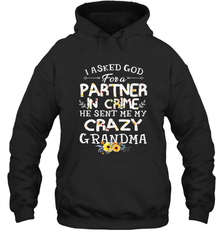 Crazy Grandma Partner in Crime design Hooded Sweatshirt Hooded Sweatshirt - belovedtshirt