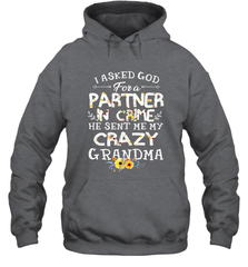 Crazy Grandma Partner in Crime design Hooded Sweatshirt Hooded Sweatshirt - belovedtshirt