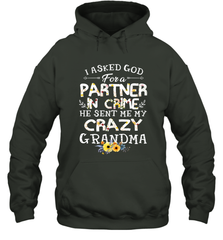 Crazy Grandma Partner in Crime design Hooded Sweatshirt Hooded Sweatshirt - belovedtshirt