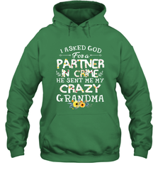 Crazy Grandma Partner in Crime design Hooded Sweatshirt Hooded Sweatshirt - belovedtshirt