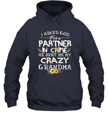 Crazy Grandma Partner in Crime design Hooded Sweatshirt Hooded Sweatshirt - belovedtshirt