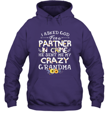 Crazy Grandma Partner in Crime design Hooded Sweatshirt Hooded Sweatshirt - belovedtshirt