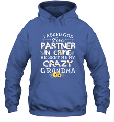 Crazy Grandma Partner in Crime design Hooded Sweatshirt Hooded Sweatshirt - belovedtshirt