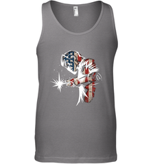 Welder American Flag USA Patriotic Welder Gift Men's Tank Top Men's Tank Top - belovedtshirt