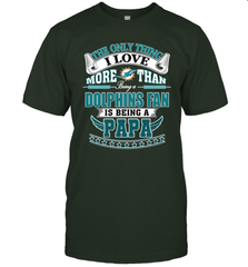 NFL The Only Thing I Love More Than Being A Miami Dolphins Fan Is Being A Papa Football Men's T-Shirt Men's T-Shirt - belovedtshirt