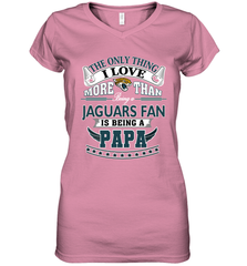 NFL The Only Thing I Love More Than Being A Jacksonville Jaguars Fan Is Being A Papa Football Women's V-Neck T-Shirt Women's V-Neck T-Shirt - belovedtshirt