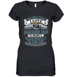 NFL The Only Thing I Love More Than Being A Jacksonville Jaguars Fan Is Being A Papa Football Women's V-Neck T-Shirt