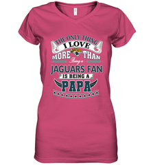 NFL The Only Thing I Love More Than Being A Jacksonville Jaguars Fan Is Being A Papa Football Women's V-Neck T-Shirt Women's V-Neck T-Shirt - belovedtshirt