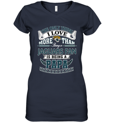 NFL The Only Thing I Love More Than Being A Jacksonville Jaguars Fan Is Being A Papa Football Women's V-Neck T-Shirt