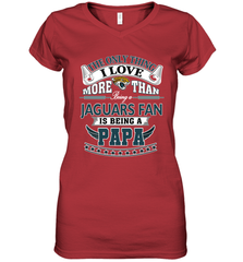 NFL The Only Thing I Love More Than Being A Jacksonville Jaguars Fan Is Being A Papa Football Women's V-Neck T-Shirt Women's V-Neck T-Shirt - belovedtshirt