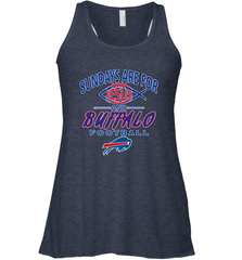 Sundays Are For Jesus and Buffalo Funny Christian Football 1 Women's Racerback Tank Women's Racerback Tank - belovedtshirt