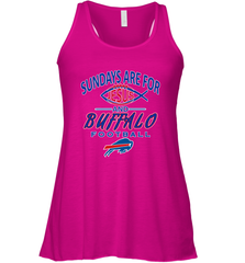 Sundays Are For Jesus and Buffalo Funny Christian Football 1 Women's Racerback Tank Women's Racerback Tank - belovedtshirt