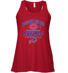 Sundays Are For Jesus and Buffalo Funny Christian Football 1 Women's Racerback Tank Women's Racerback Tank - belovedtshirt
