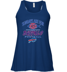 Sundays Are For Jesus and Buffalo Funny Christian Football 1 Women's Racerback Tank Women's Racerback Tank - belovedtshirt