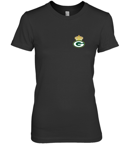 NFL Green Bay Packers Logo Champion Crown 1 Women's Premium T-Shirt Women's Premium T-Shirt / Black / XS Women's Premium T-Shirt - belovedtshirt