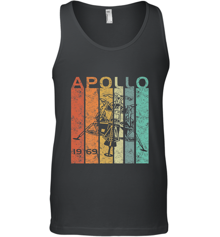 Retro Apollo 11 50th Anniversary Moon Landing 1969 2019 Men's Tank Top Men's Tank Top / Black / XS Men's Tank Top - belovedtshirt