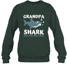Grandpa Shark Family Shark Crewneck Sweatshirt Crewneck Sweatshirt - belovedtshirt
