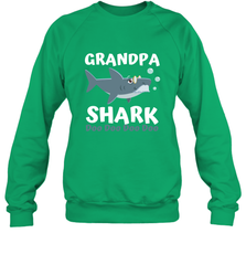 Grandpa Shark Family Shark Crewneck Sweatshirt Crewneck Sweatshirt - belovedtshirt