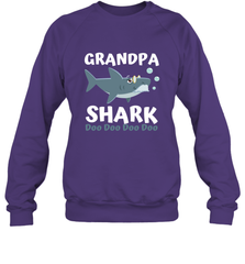 Grandpa Shark Family Shark Crewneck Sweatshirt Crewneck Sweatshirt - belovedtshirt