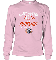 Sundays Are For Jesus and Chicago Funny Christian Football Long Sleeve T-Shirt Long Sleeve T-Shirt - belovedtshirt