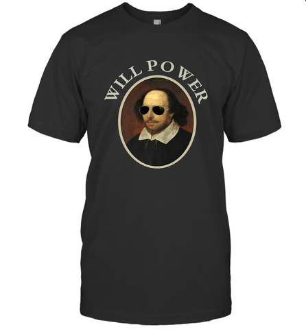 William Shakespeare Will Power Shirt Art Positive Quote Men's T-Shirt Men's T-Shirt / Black / S Men's T-Shirt - belovedtshirt