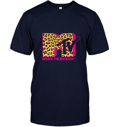 MTV Logo Leopard Print Men's T-Shirt