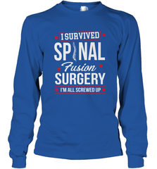 I Survived Spinal Fusion Surgery Long Sleeve T-Shirt Long Sleeve T-Shirt - belovedtshirt