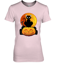 Happy Halloween Spooky Pumpkins Black Cat For Women Women's Premium T-Shirt Women's Premium T-Shirt - belovedtshirt