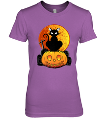 Happy Halloween Spooky Pumpkins Black Cat For Women Women's Premium T-Shirt Women's Premium T-Shirt - belovedtshirt