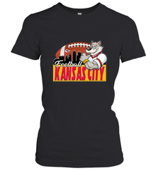 NFL Kansas City Football Logo Skyline Cityscape Women's T-Shirt Women's T-Shirt - belovedtshirt