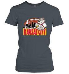 NFL Kansas City Football Logo Skyline Cityscape Women's T-Shirt Women's T-Shirt - belovedtshirt