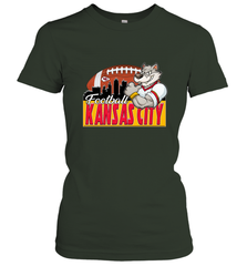 NFL Kansas City Football Logo Skyline Cityscape Women's T-Shirt Women's T-Shirt - belovedtshirt