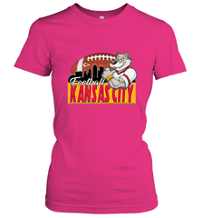 NFL Kansas City Football Logo Skyline Cityscape Women's T-Shirt Women's T-Shirt - belovedtshirt