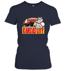 NFL Kansas City Football Logo Skyline Cityscape Women's T-Shirt Women's T-Shirt - belovedtshirt