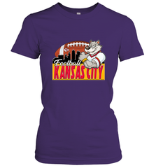 NFL Kansas City Football Logo Skyline Cityscape Women's T-Shirt Women's T-Shirt - belovedtshirt