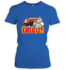 NFL Kansas City Football Logo Skyline Cityscape Women's T-Shirt Women's T-Shirt - belovedtshirt
