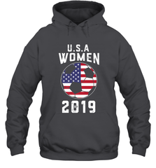 USA United States Women 2019 Soccer US Futbol Hooded Sweatshirt Hooded Sweatshirt - belovedtshirt