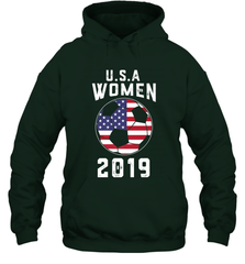 USA United States Women 2019 Soccer US Futbol Hooded Sweatshirt Hooded Sweatshirt - belovedtshirt