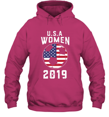 USA United States Women 2019 Soccer US Futbol Hooded Sweatshirt Hooded Sweatshirt - belovedtshirt