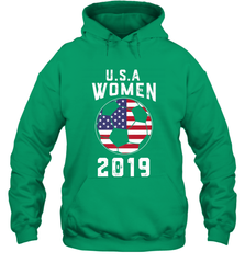 USA United States Women 2019 Soccer US Futbol Hooded Sweatshirt Hooded Sweatshirt - belovedtshirt