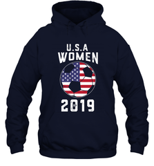 USA United States Women 2019 Soccer US Futbol Hooded Sweatshirt Hooded Sweatshirt - belovedtshirt