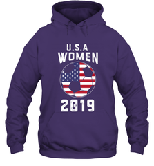 USA United States Women 2019 Soccer US Futbol Hooded Sweatshirt Hooded Sweatshirt - belovedtshirt