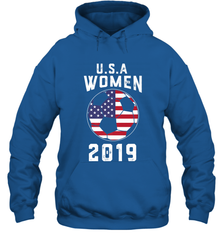 USA United States Women 2019 Soccer US Futbol Hooded Sweatshirt Hooded Sweatshirt - belovedtshirt