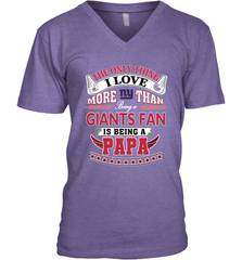 NFL The Only Thing I Love More Than Being A New York Giants Fan Is Being A Papa Football Men's V-Neck Men's V-Neck - belovedtshirt